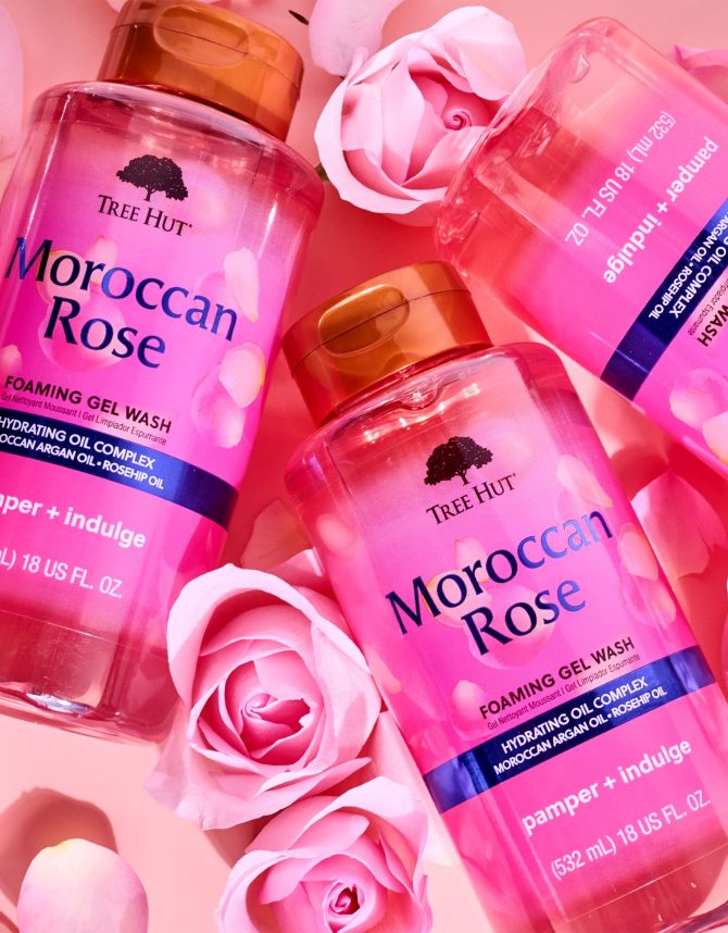 moroccan rose foaming gel wash