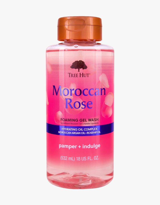 moroccan rose foaming gel wash