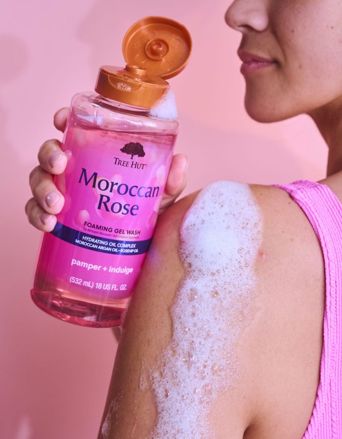 moroccan rose foaming gel wash