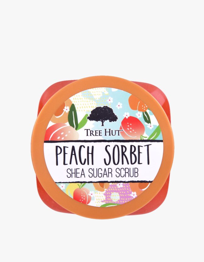 peach sorbet shea sugar scrub